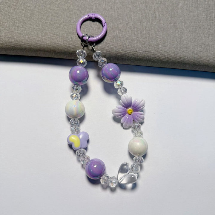 Beaded Charm Keychain Bowlift