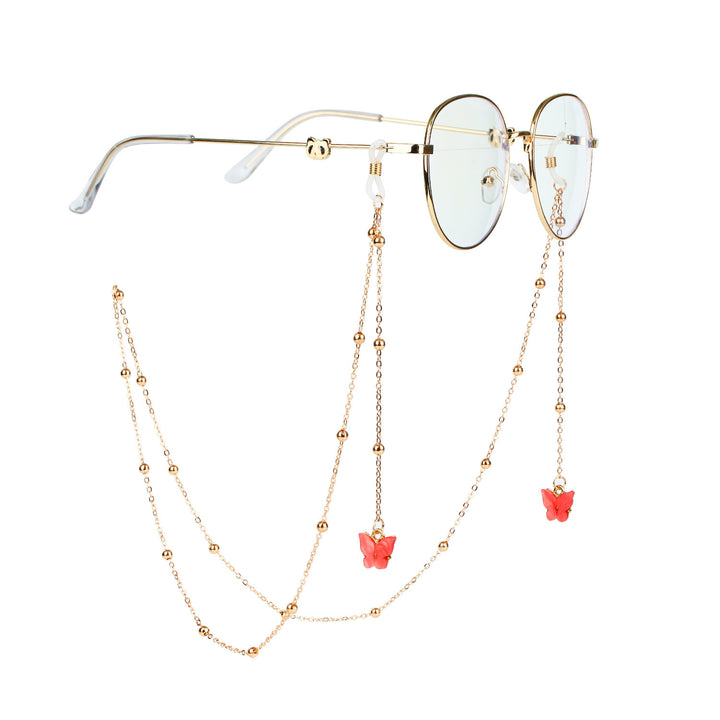 Glasses chain with butterfly pendants Bowlift