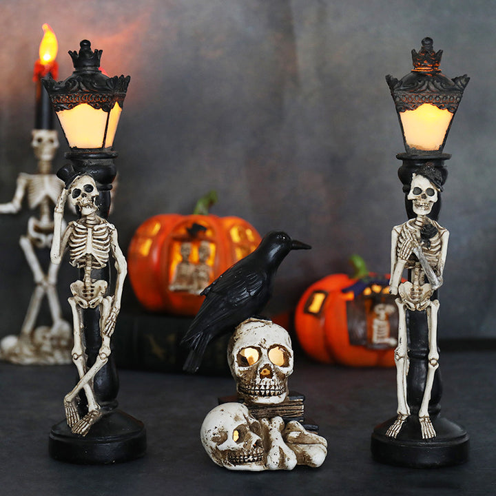 Halloween-Themed Decorative Pumpkin Figurine