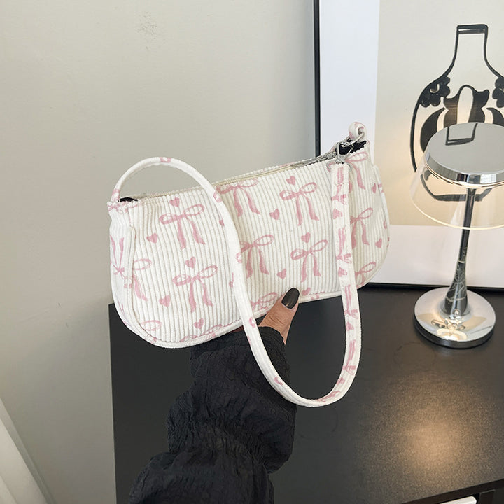 Cute Bow-Patterned Micro Crossbody Bag