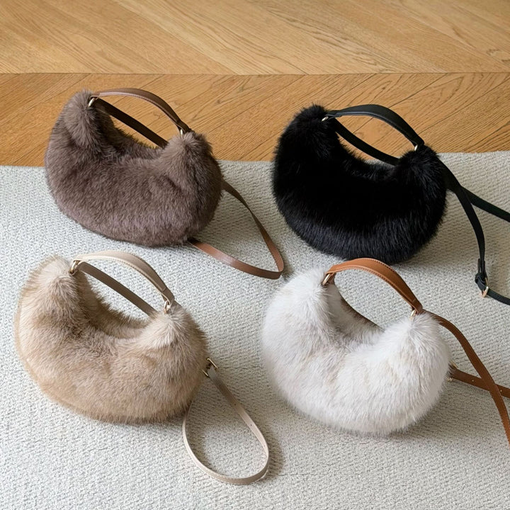 Faux Fur Handheld Bag