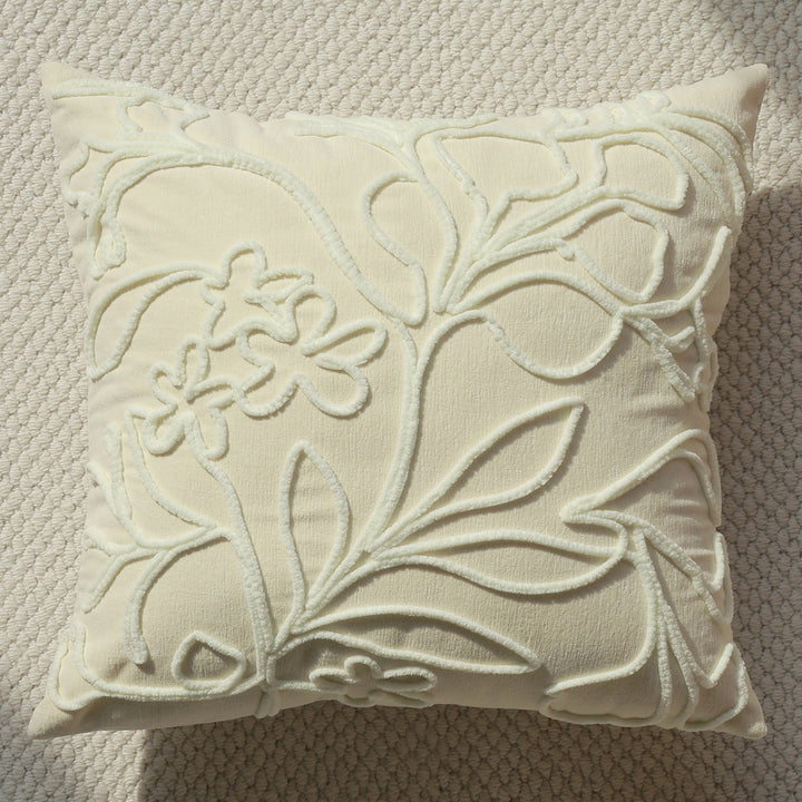 Luxurious cushion with artificial leather cover