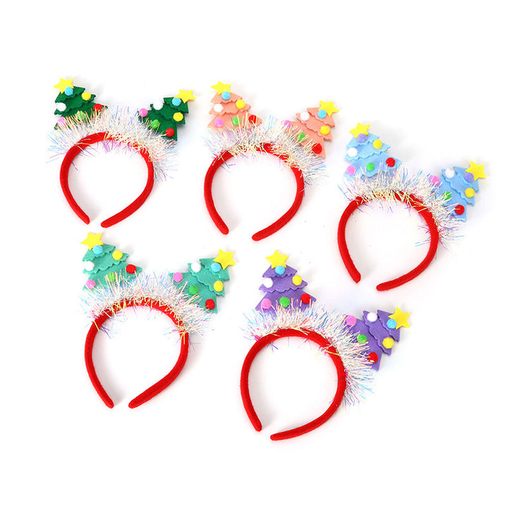 Festive Christmas Tree Headband Bowlift