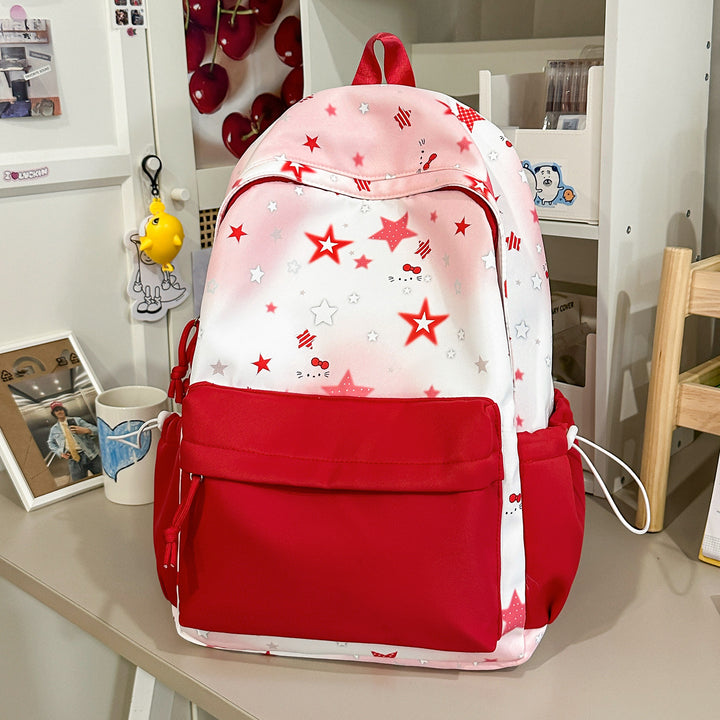Cute Character-Print Backpack Bowlift