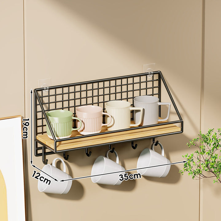 Wall-Mounted Kitchen Organizer Shelf