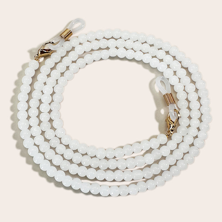 Elegant Beaded Eyewear Retainer Chain Bowlift