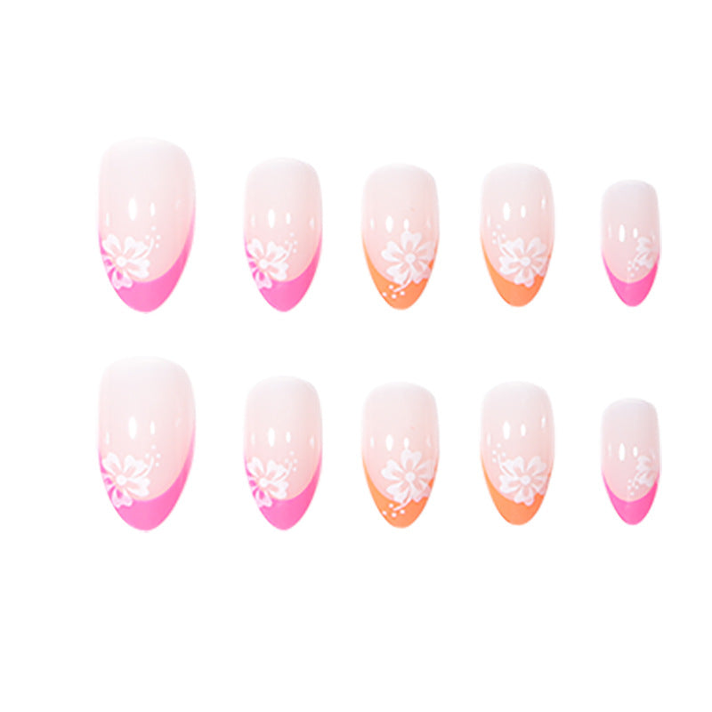 Artistic Floral-Themed Press-On Nails Bowlift