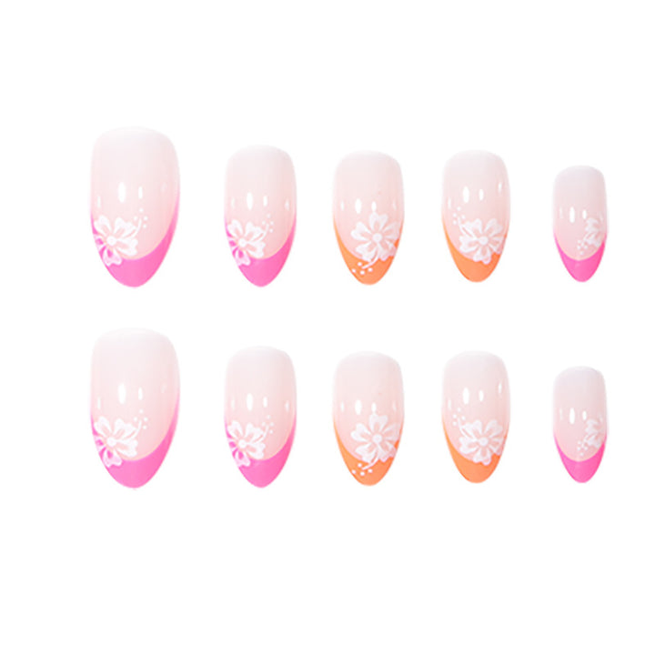 Artistic Floral-Themed Press-On Nails Bowlift