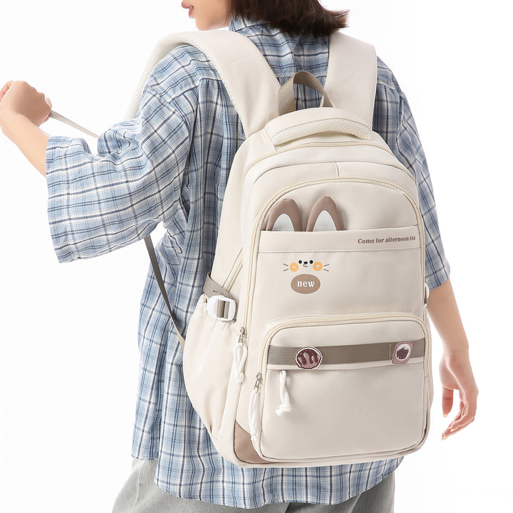 Cat-Ear Design Casual Backpack Bowlift