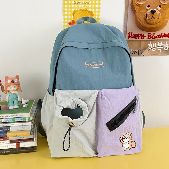 Playful Multi-Pocket Casual Backpack Bowlift