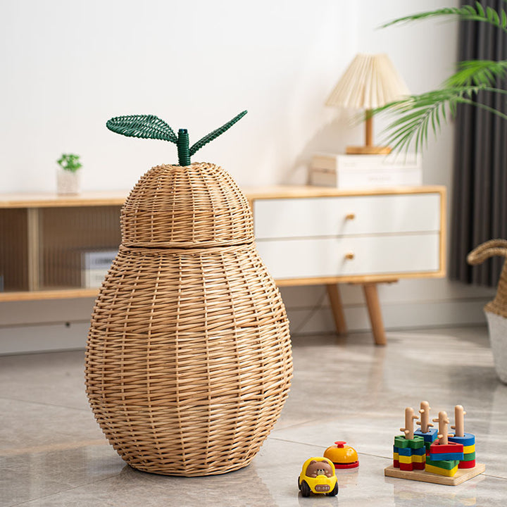 Decorative Apple-Shaped Storage Basket Bowlift