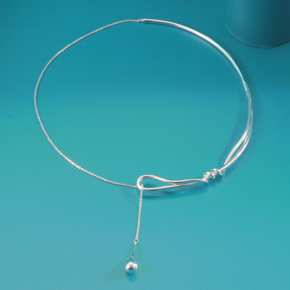 Contemporary Sculptural Necklace Bowlift
