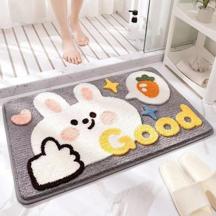 Playful Penguin-Themed Bath Mat Bowlift
