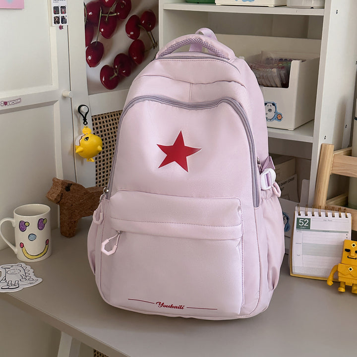 Casual Backpack with Stylish Star Design Bowlift