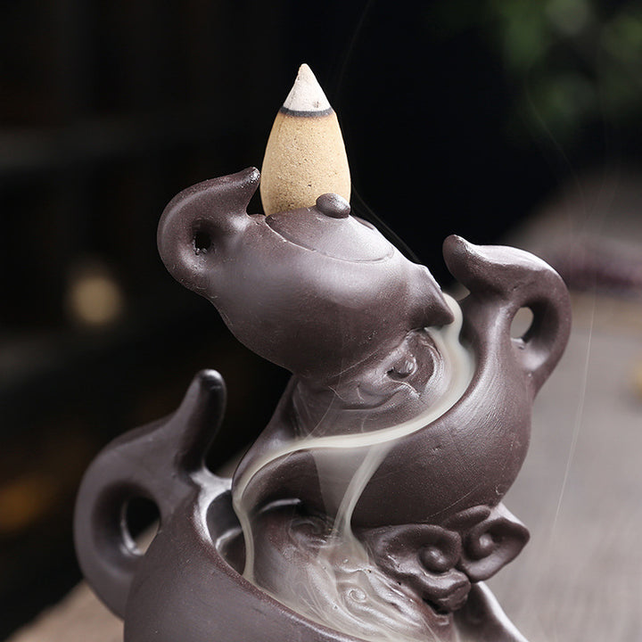 Decorative Smoke Fountain Incense Holder