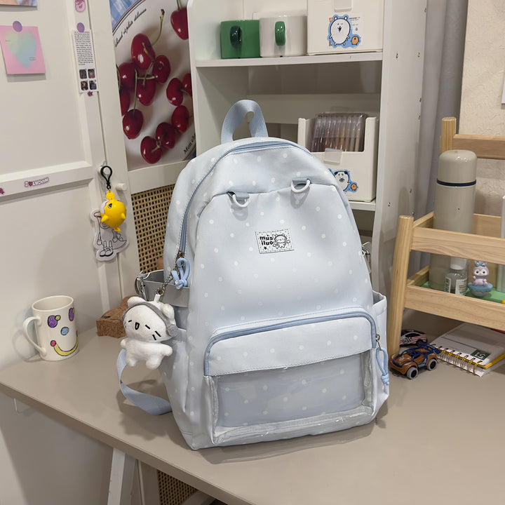 Polka Dot Design Backpack Bowlift