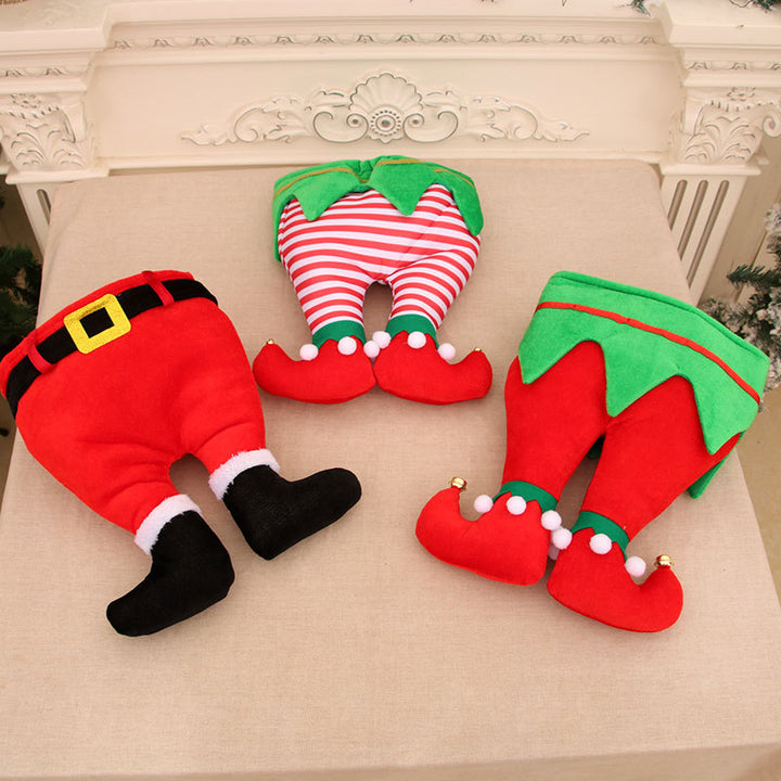 Decorative Santa Leg Pillow Bowlift