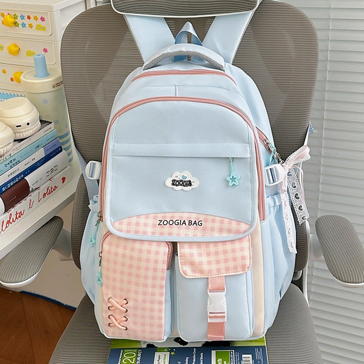 Stylish Multi-Pocket School Backpack Bowlift