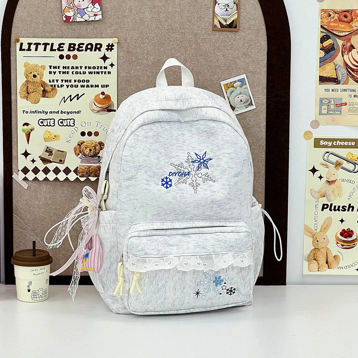 Stylish Embroidered Casual Backpack Bowlift