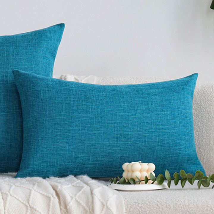 Rectangular sofa cushion cover in linen look Bowlift