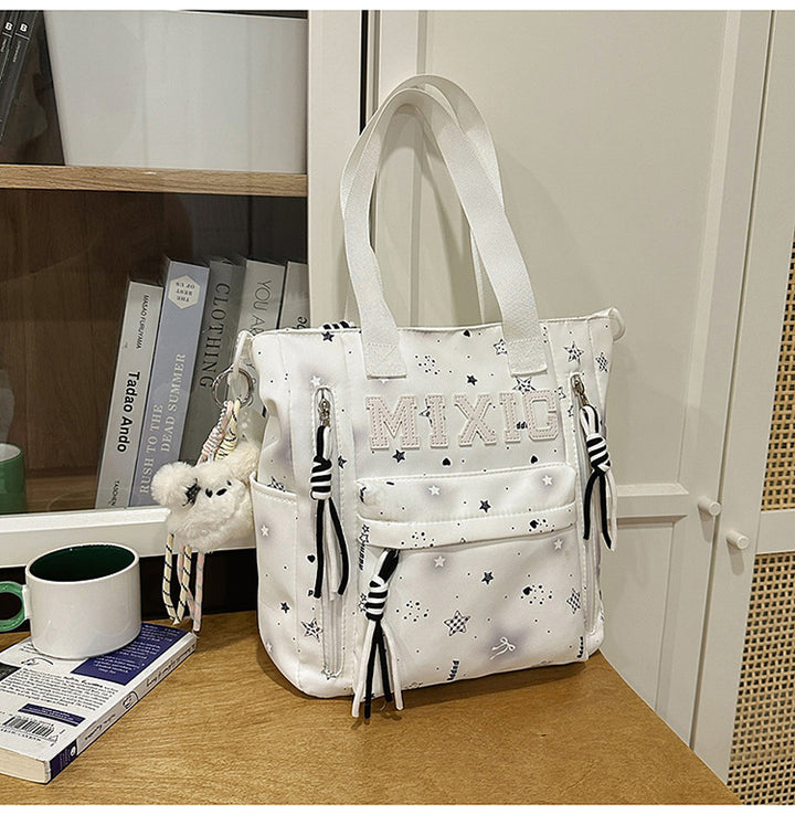 Trendy Illustrated Graphic Backpack Bowlift
