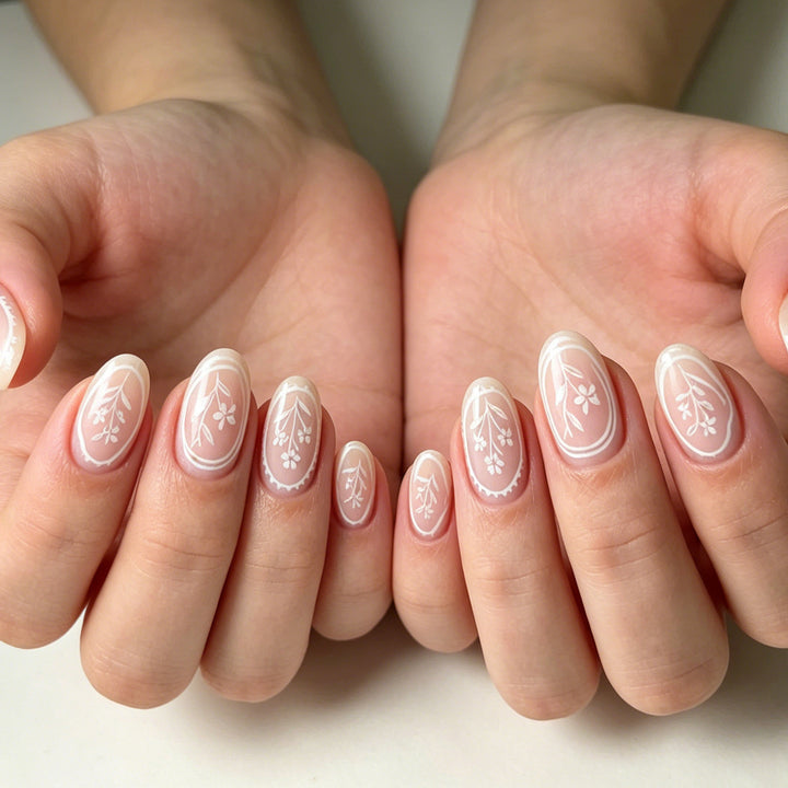 Intricate Floral Nail Art Bowlift