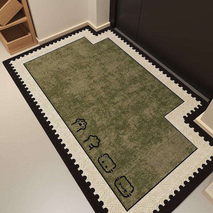 Cartoon-Themed Entryway Rug