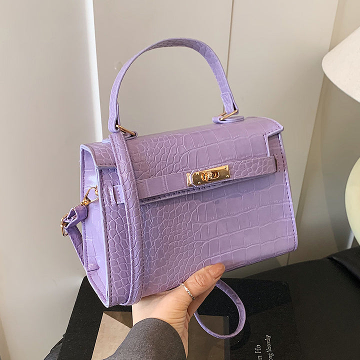 Luxurious Crocodile Embossed Handbag