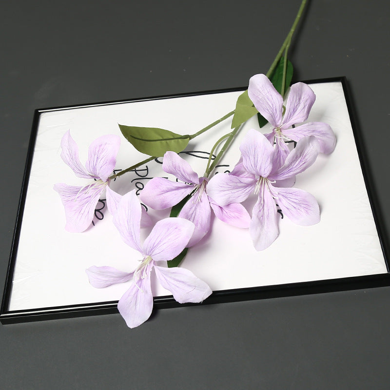 Elegant Faux Orchid Floral Stems