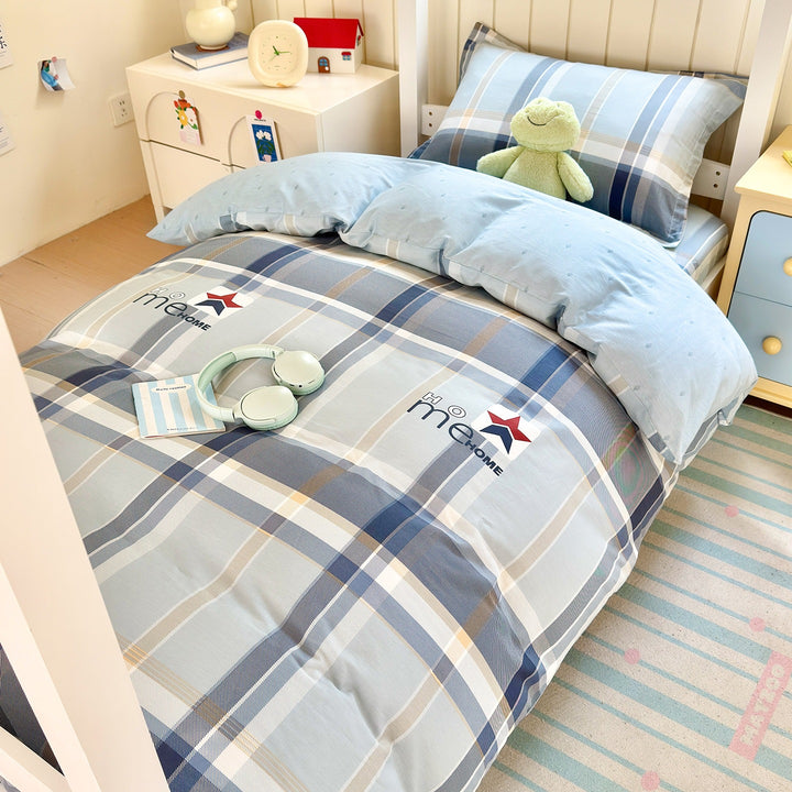 Cozy Checkered Duvet Cover Set