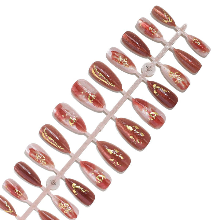 Artistic Decorative Press-On Nail Tips Bowlift
