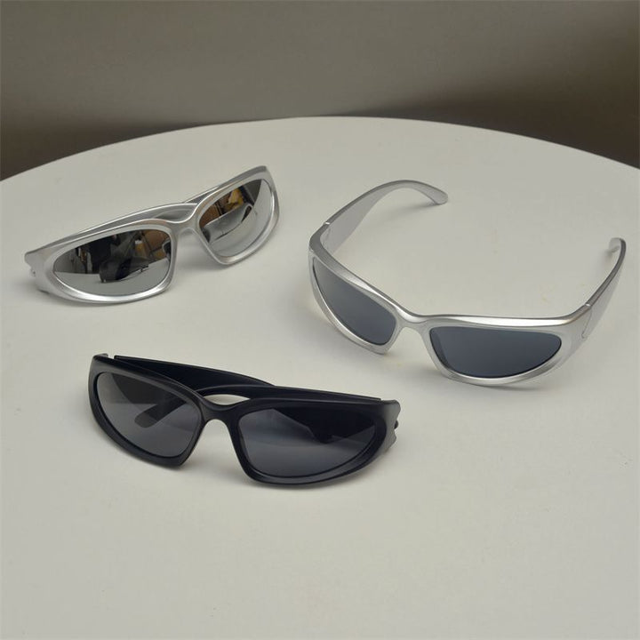 Slim Cat-Eye Polarized Sunglasses with UV400 Protection and Thick Temple Frames Bowlift