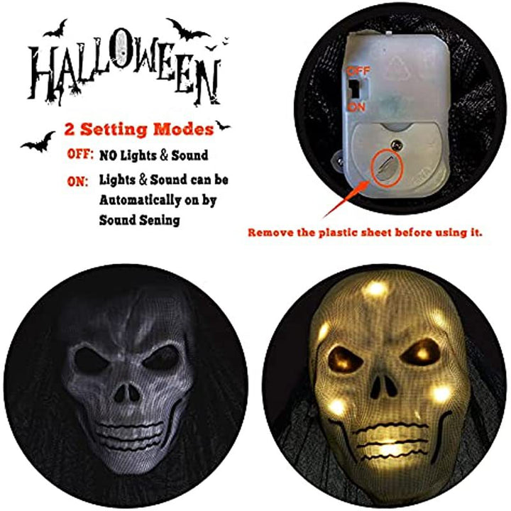Animated Haunted Ghostly Wall Hanging Bowlift