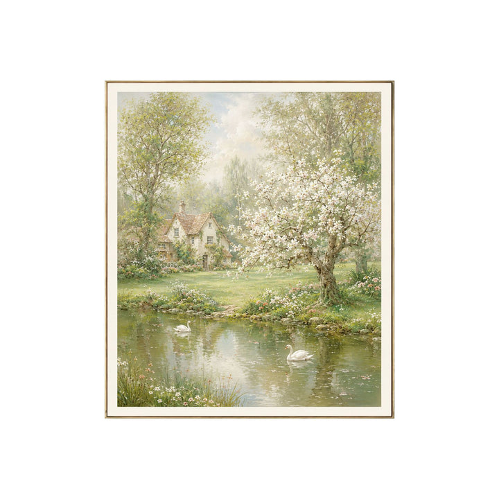 Floral Landscape Canvas Artwork