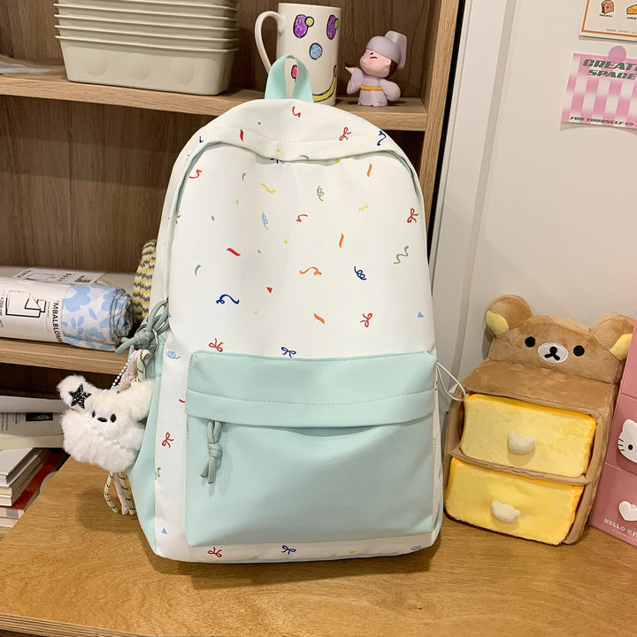 Playful Patterned Backpack Bowlift