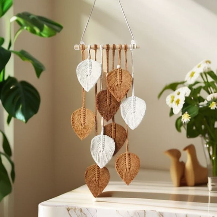 Decorative Leaf Motif Wall Hanging Bowlift