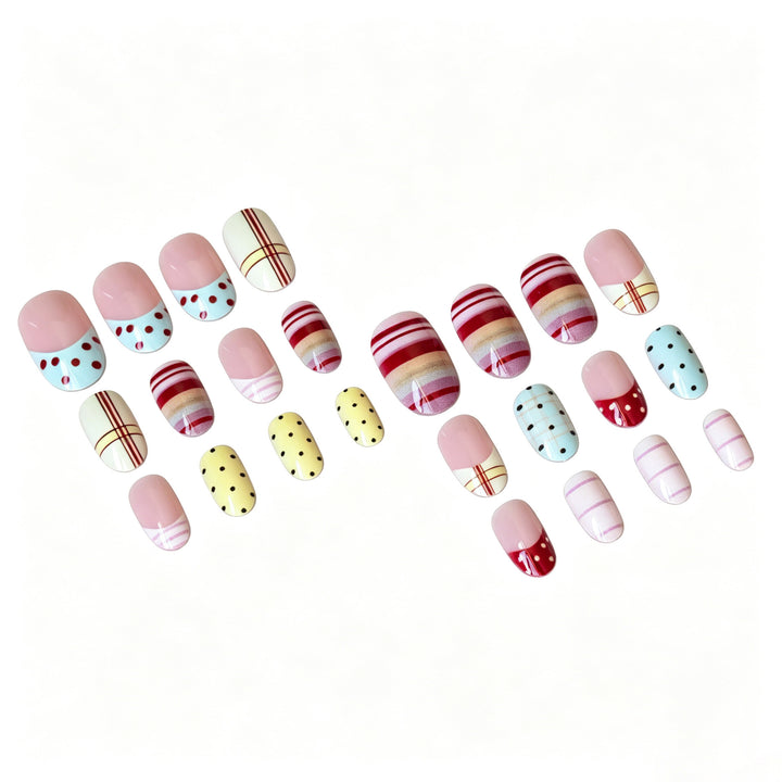 Trendy Mixed Design Nail Art