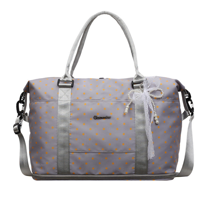 Stylish Polka Dot Weekend Duffel Bag Bowlift