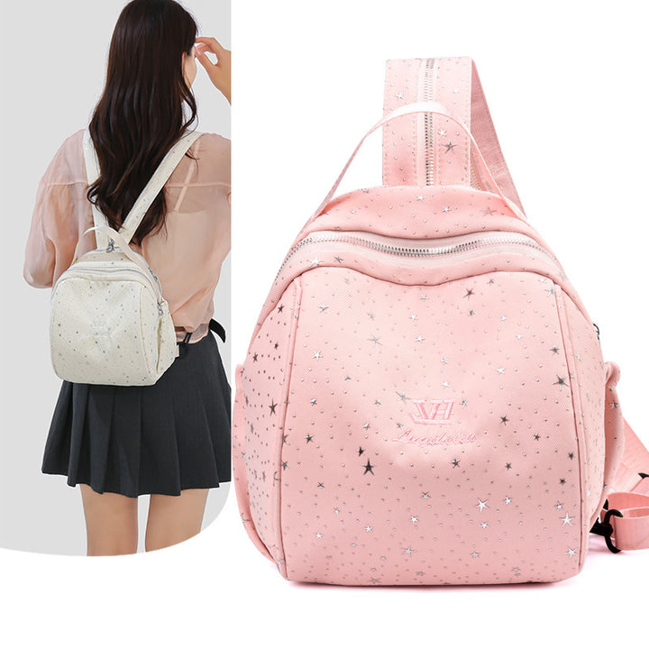 Stylish Star-Patterned Backpack Bowlift