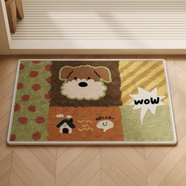 Playful Pet-Themed Area Rug Bowlift