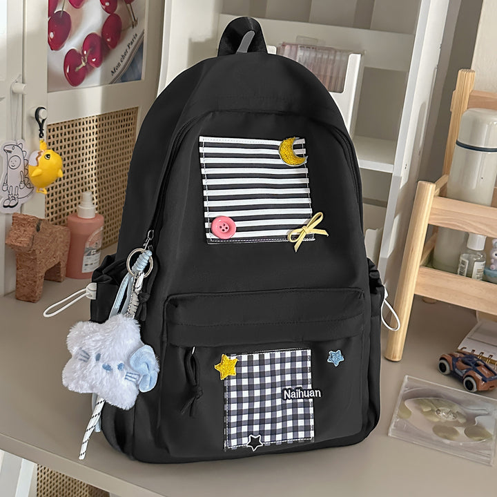 Cute Decorative School Backpack Bowlift