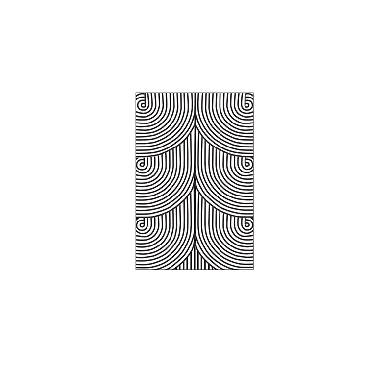 Checkered Pattern Doormat made of easy-care microfiber carpet Bowlift