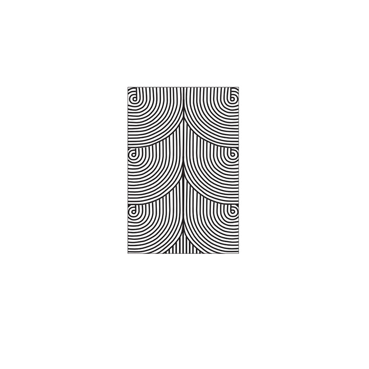 Checkered Pattern Doormat made of easy-care microfiber carpet Bowlift