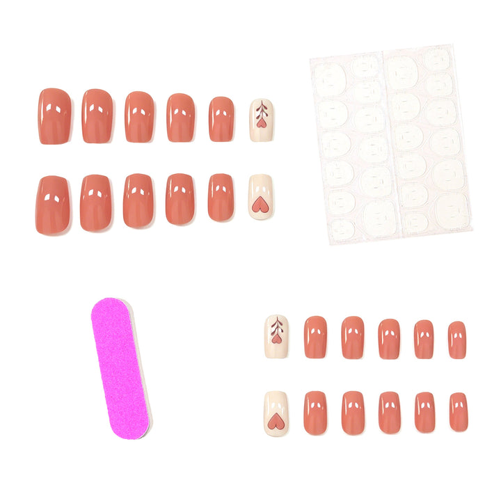 Stylish Heart Patterned Nail Art Enhancements Bowlift
