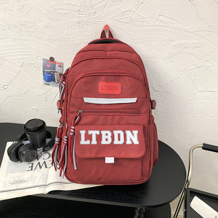 Modern Textured Casual Backpack Bowlift