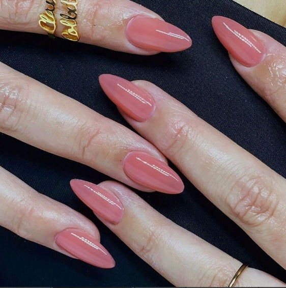 Elegant Almond-Shaped Nail Extensions Bowlift