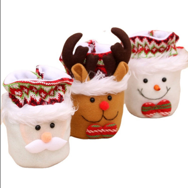 Decorative Santa-Themed Figurine Bowlift