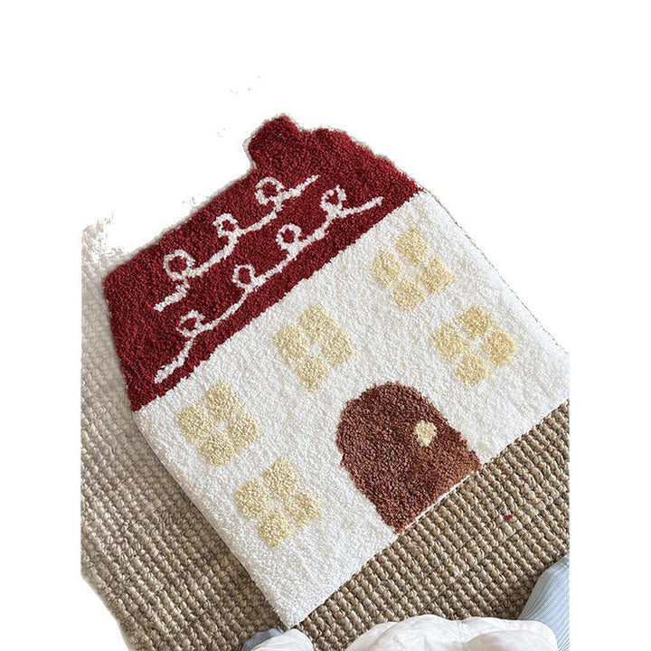 Whimsical House-Shaped Rug Bowlift