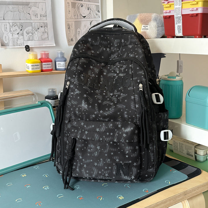 Stylish Star Patterned Backpack Bowlift