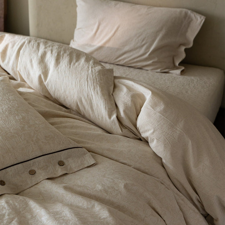 Luxury Washed Linen-Cotton Duvet Cover Set